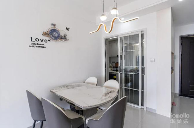 112㎡保悅豪庭三居室，干凈高級的簡約風(fēng)，讓生活簡單而純粹